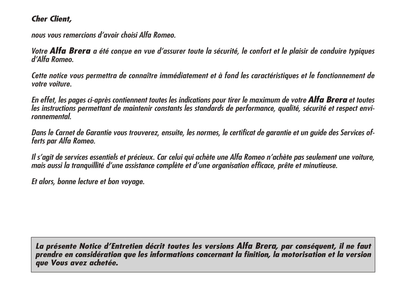 2006-2008 Alfa Romeo Brera Manuel du propriétaire | Français