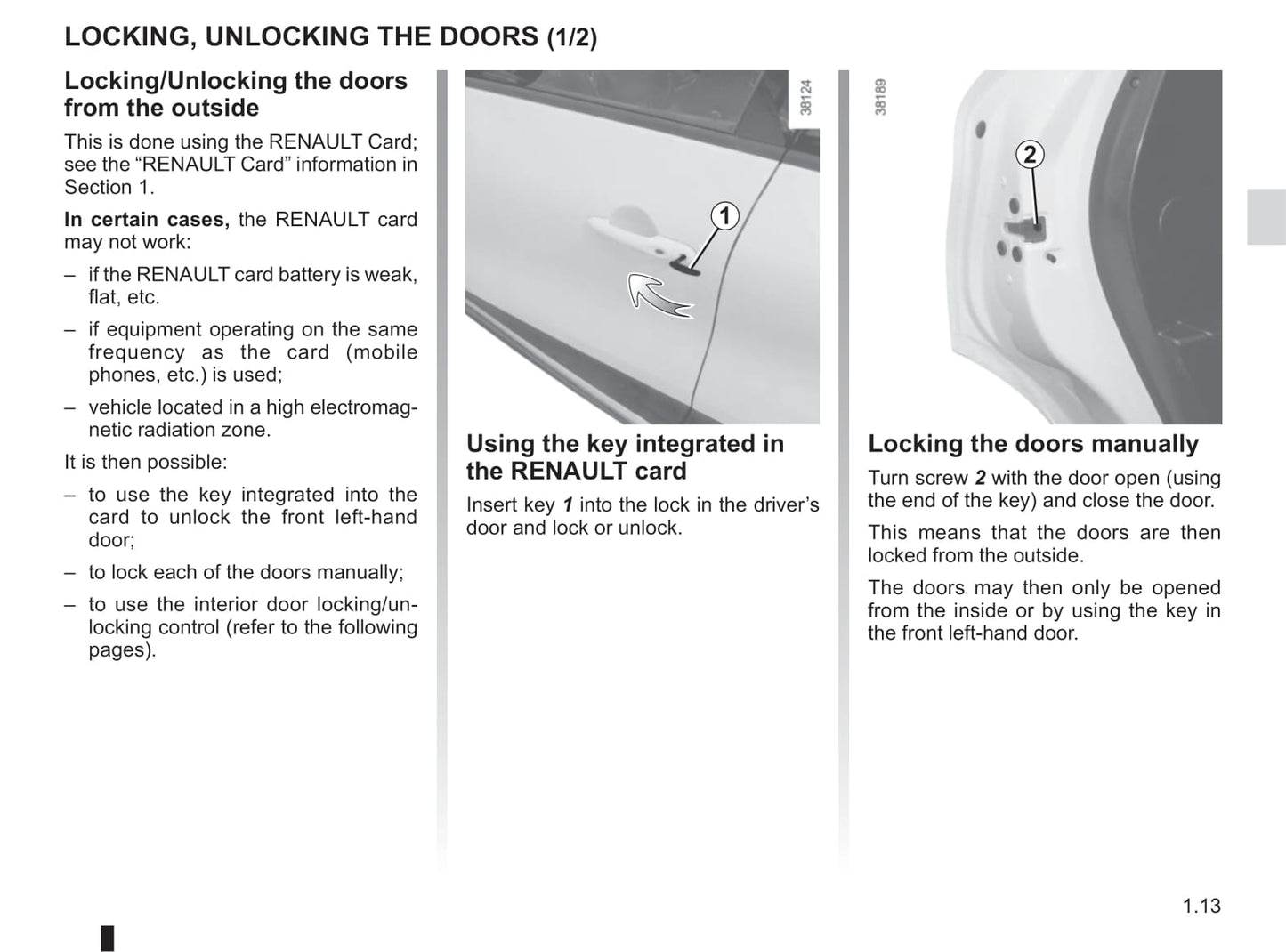 2017-2019 Renault Captur Bedienungsanleitung | Englisch