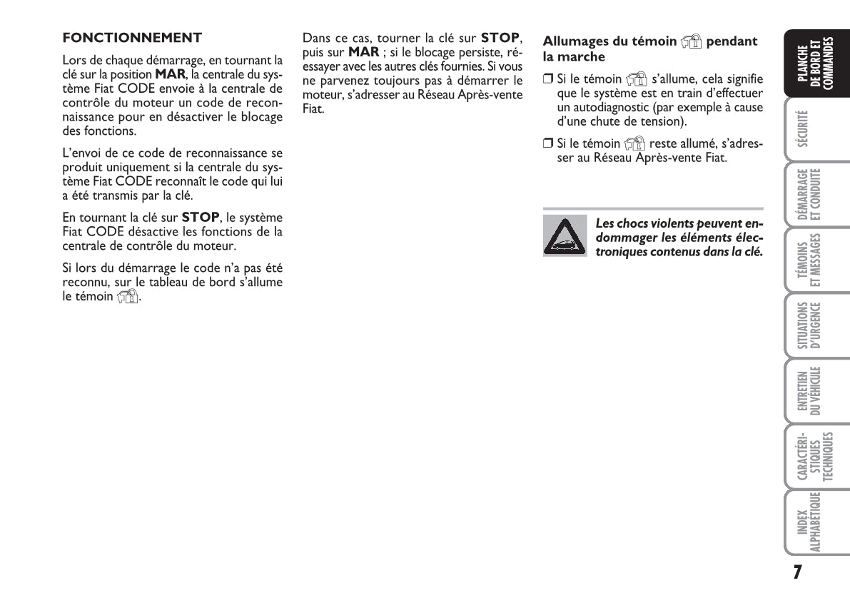 2010-2011 Fiat Grande Punto Gebruikershandleiding | Frans