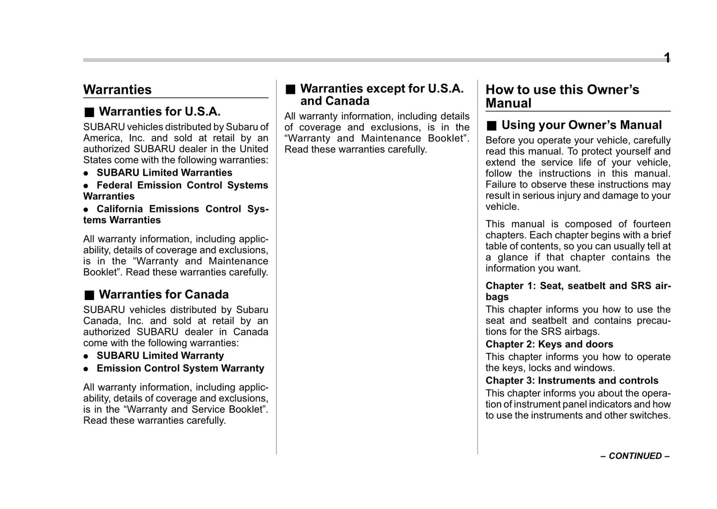 2018 Subaru Crosstrek Gebruikershandleiding | Engels