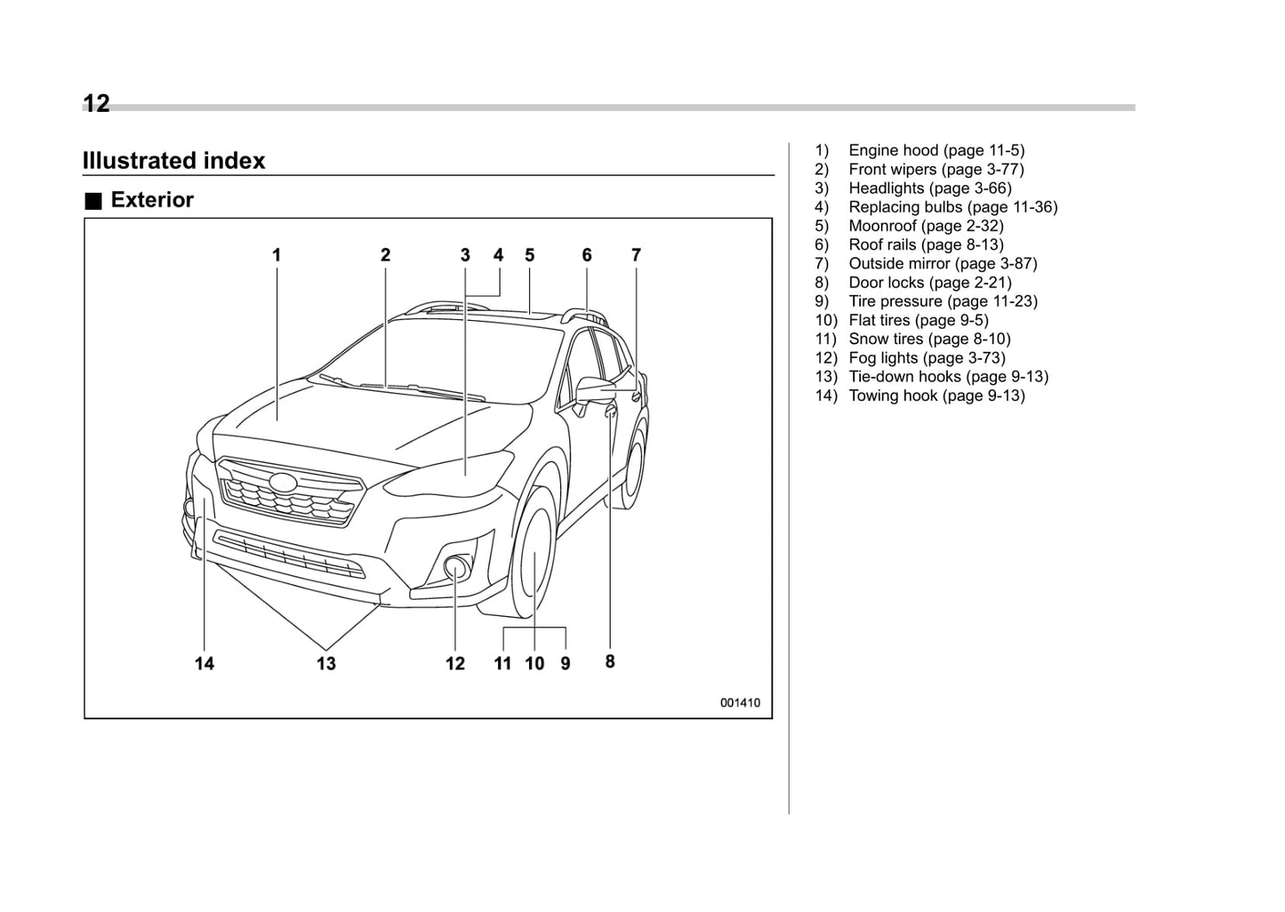 2018 Subaru Crosstrek Gebruikershandleiding | Engels