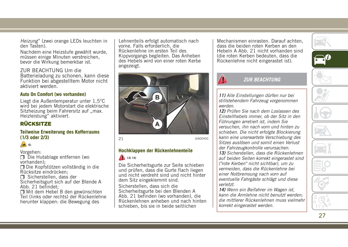 2016-2017 Jeep Renegade Gebruikershandleiding | Duits