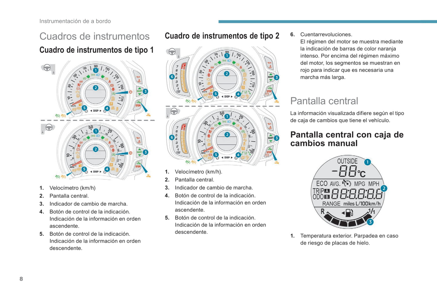 2018-2022 Peugeot 108 Gebruikershandleiding | Spaans