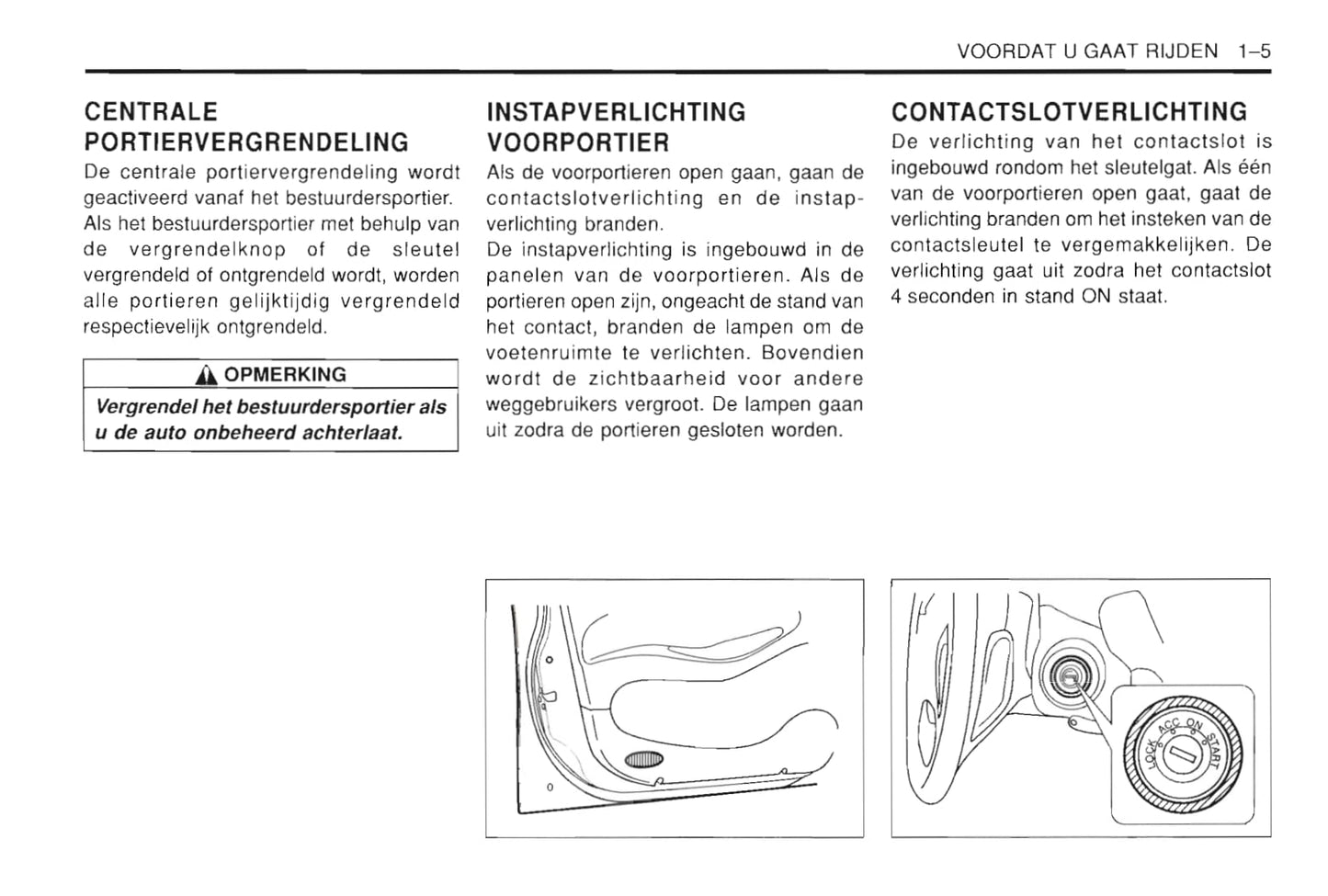 1997-2002 Daewoo Leganza Gebruikershandleiding | Nederlands