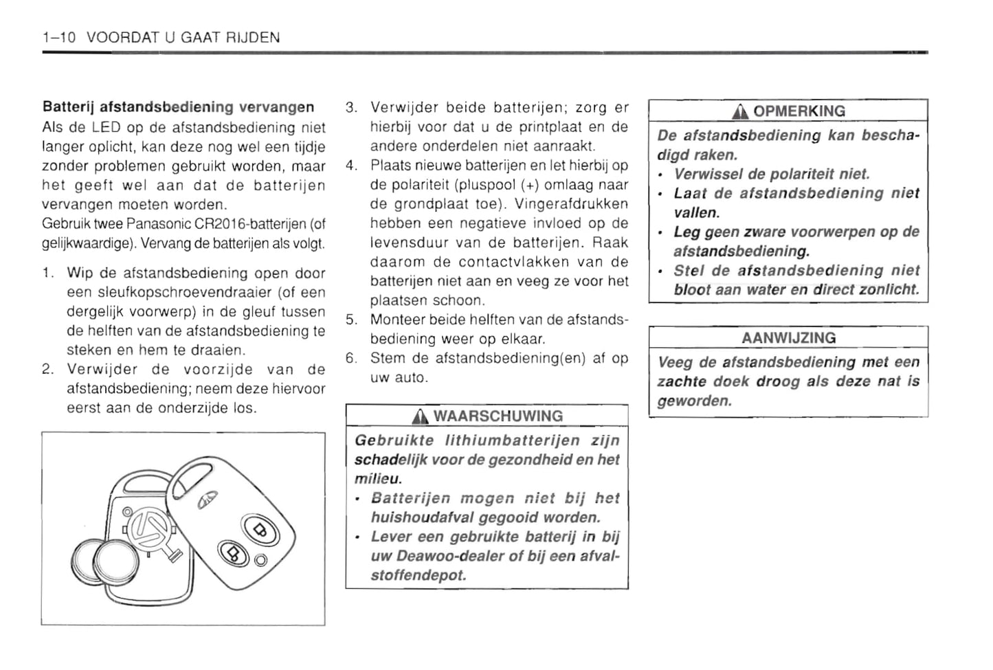 1997-2002 Daewoo Leganza Gebruikershandleiding | Nederlands