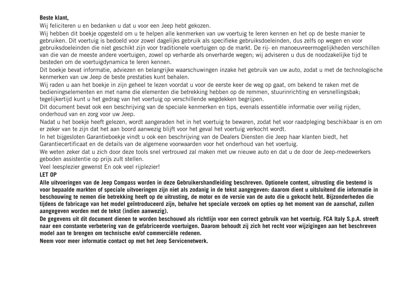 2020-2021 Jeep Compass Gebruikershandleiding | Nederlands