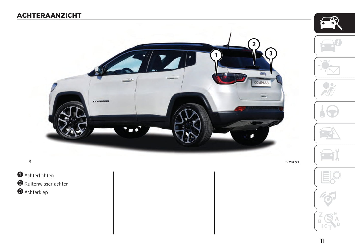 2020-2021 Jeep Compass Gebruikershandleiding | Nederlands