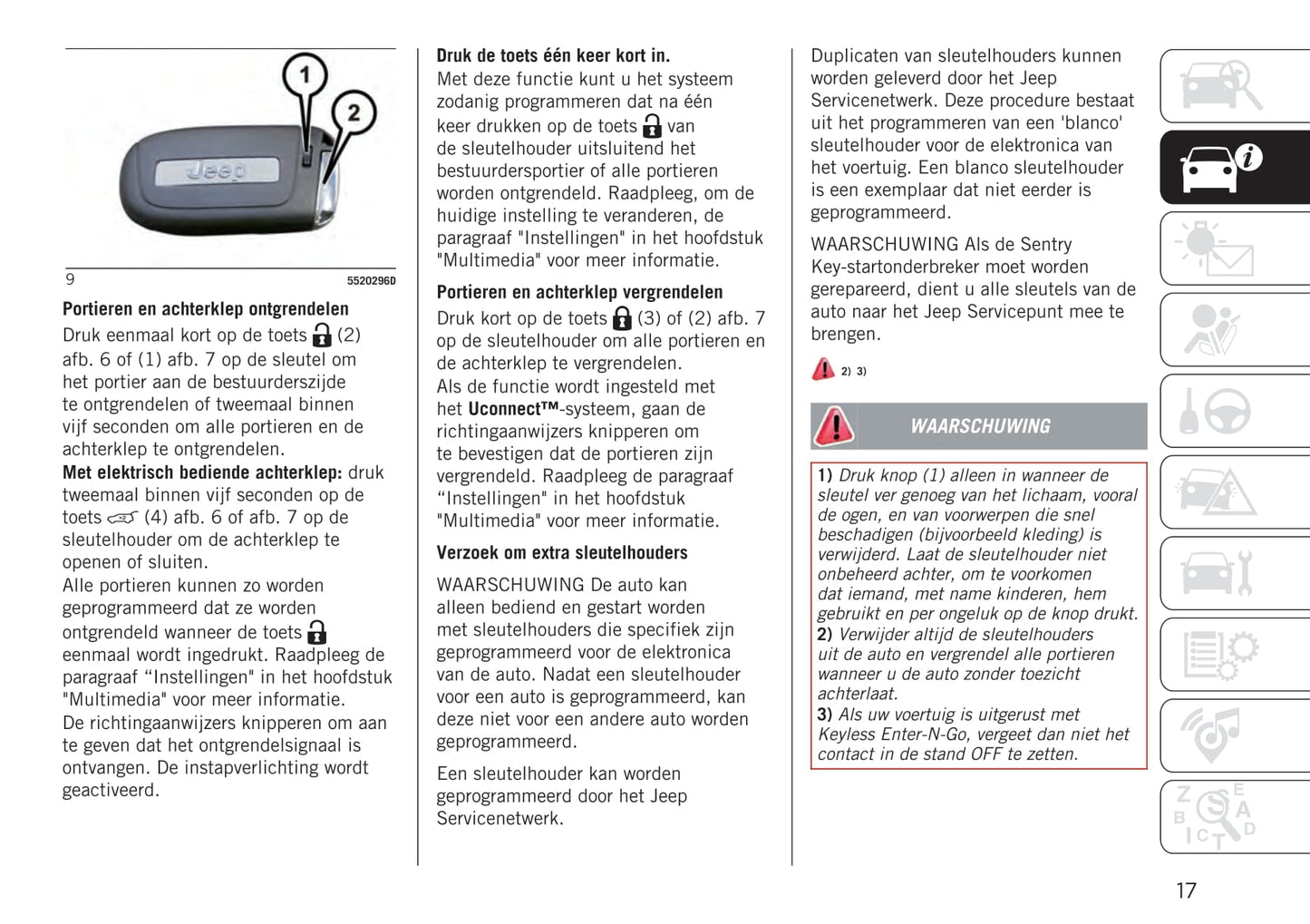 2020-2021 Jeep Compass Gebruikershandleiding | Nederlands