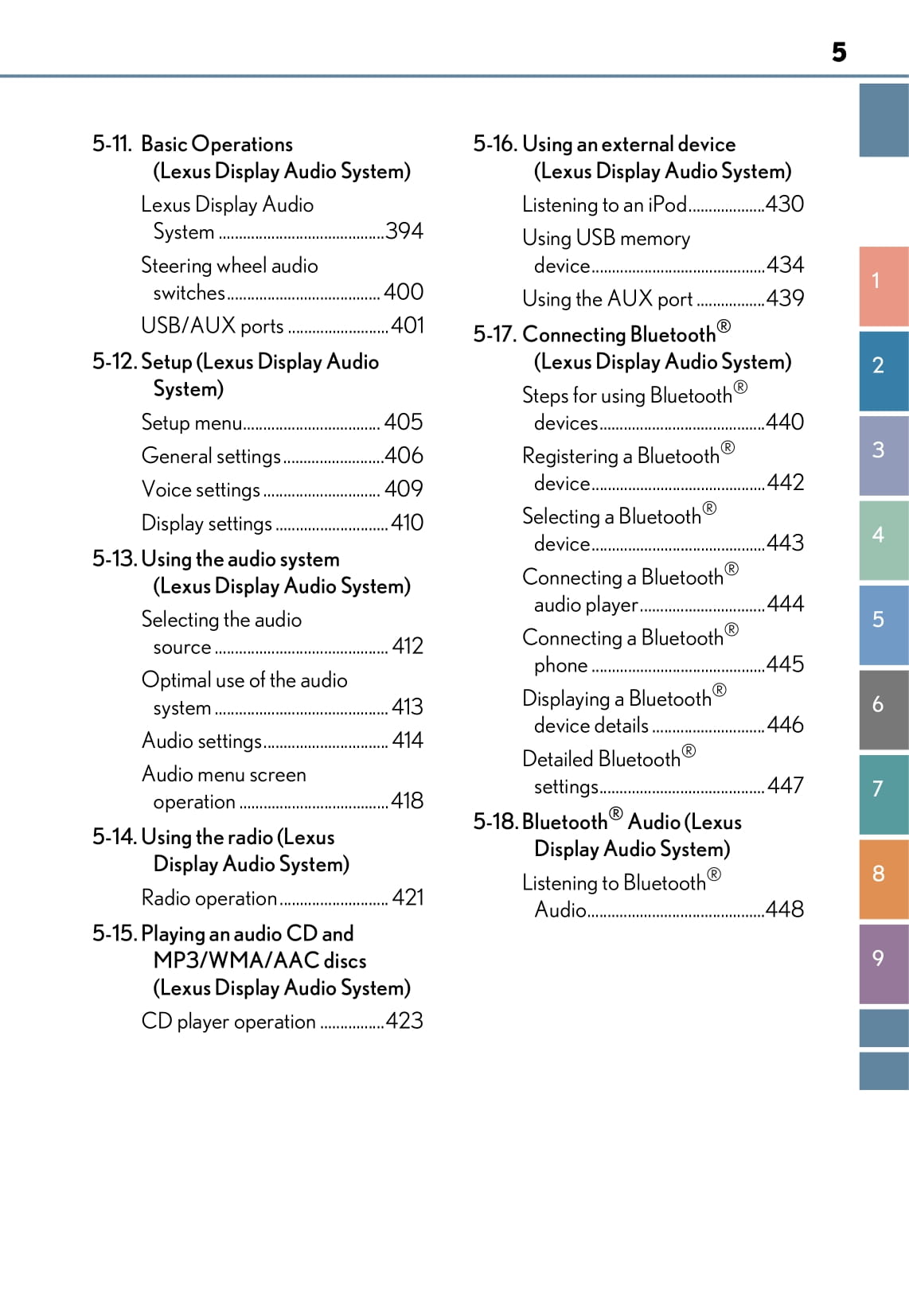2017-2018 Lexus CT 200h Bedienungsanleitung | Englisch