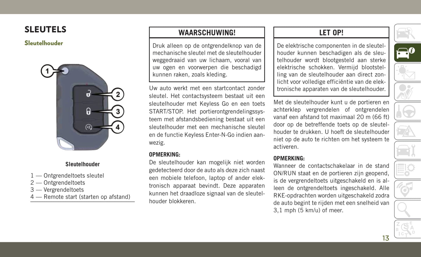 2018-2019 Jeep Wrangler Bedienungsanleitung | Niederländisch