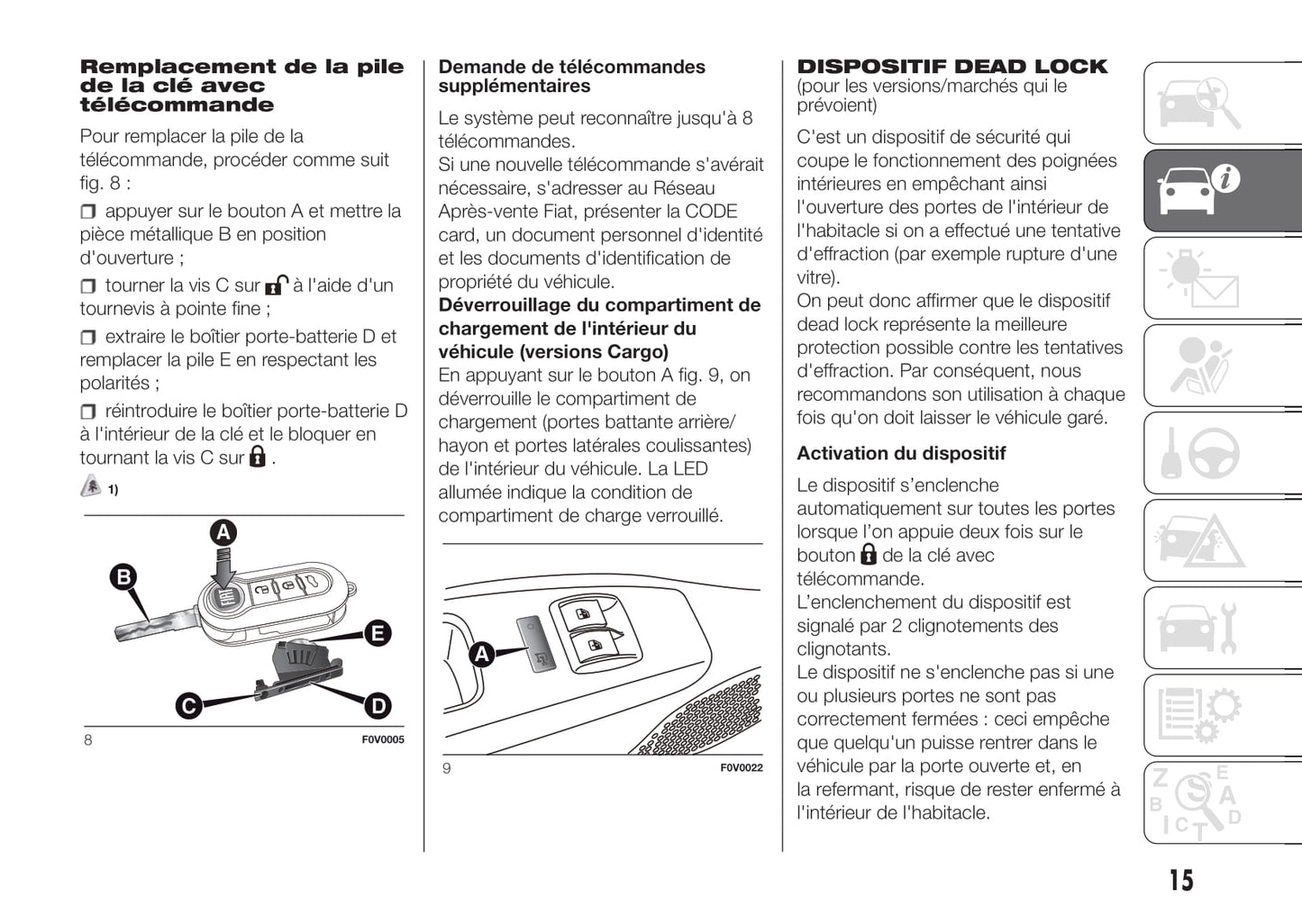 2017-2018 Fiat Doblò Gebruikershandleiding | Frans