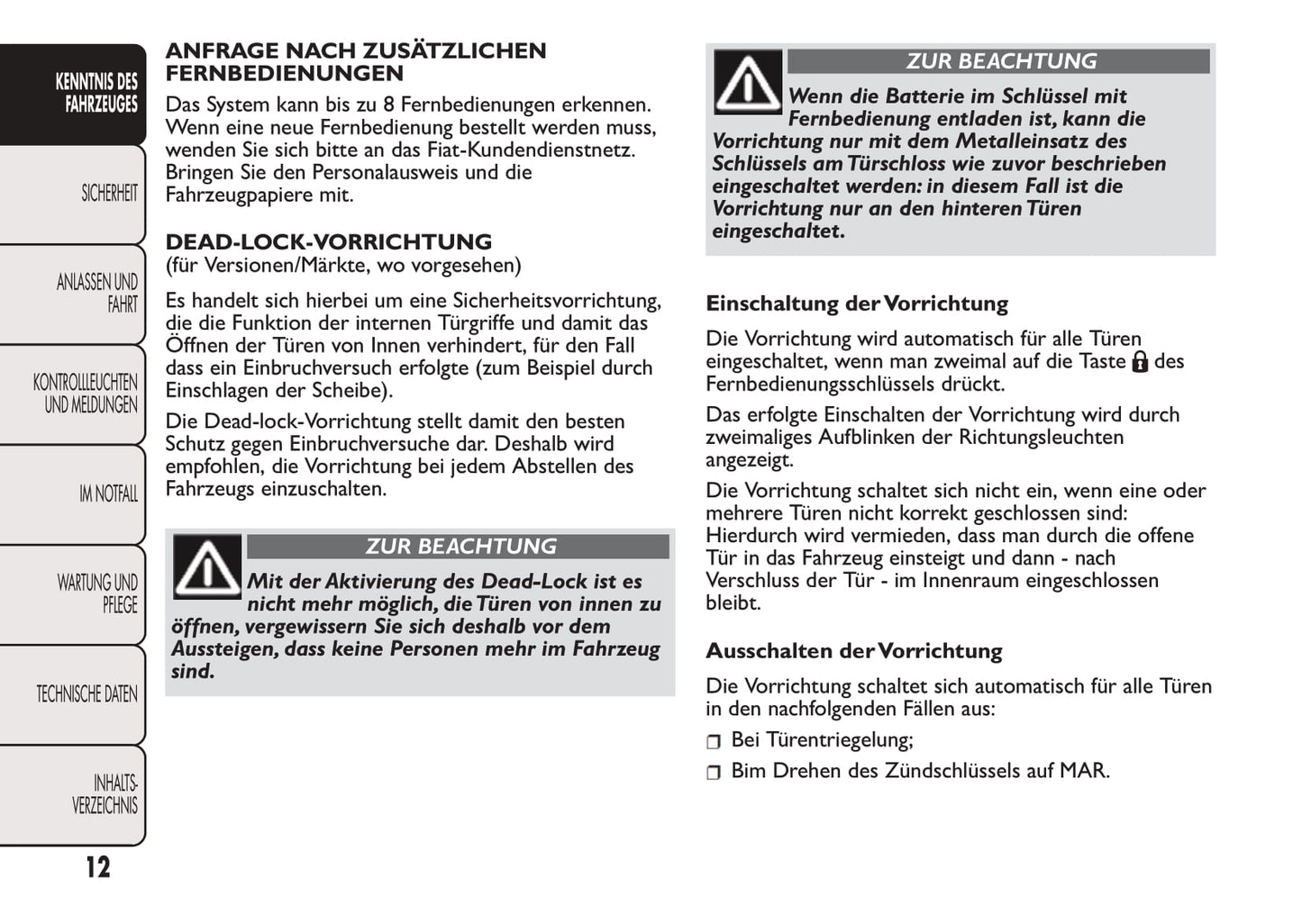 2016-2017 Fiat Fiorino Gebruikershandleiding | Duits