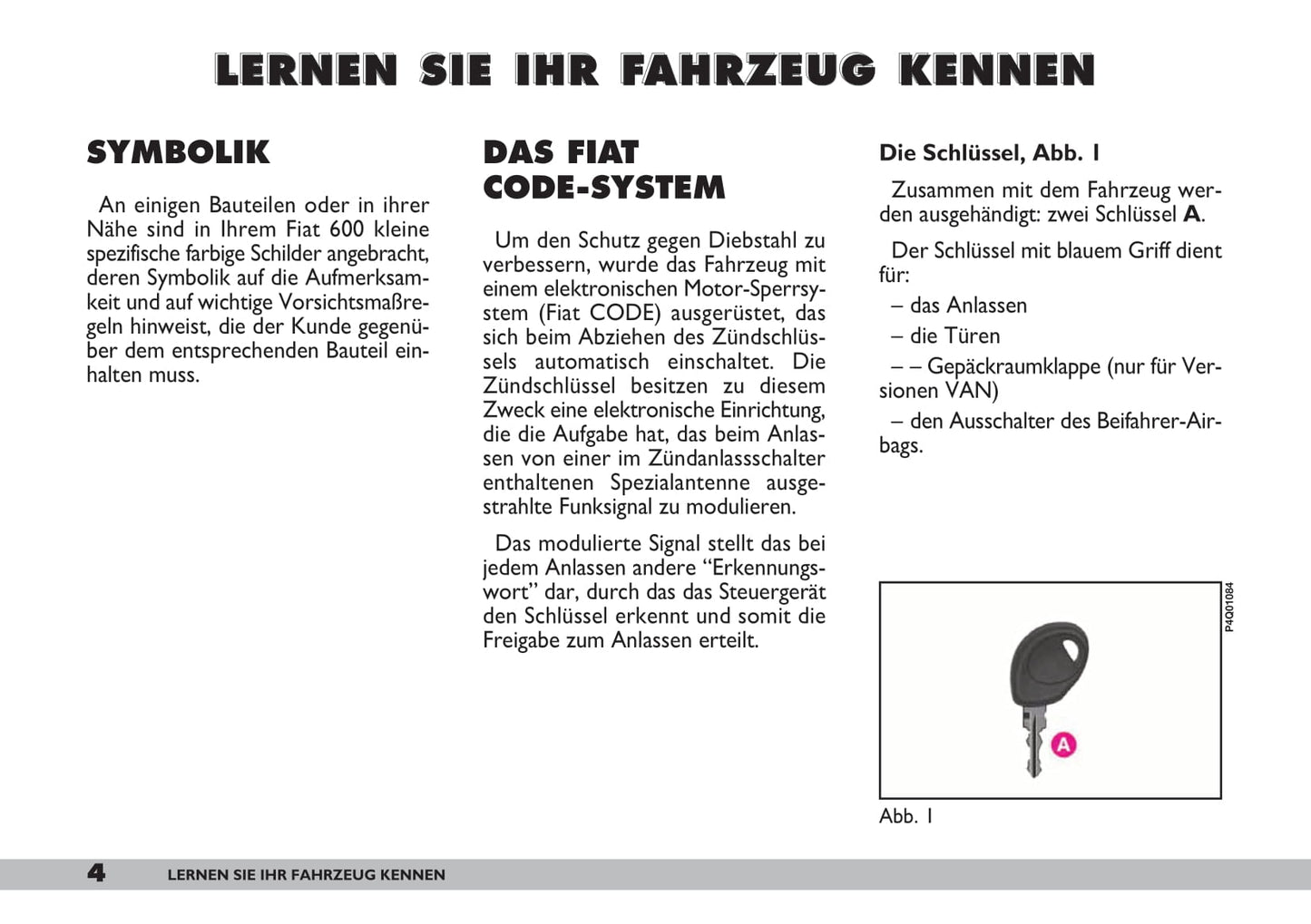 2007-2008 Fiat 600 Bedienungsanleitung | Deutsch