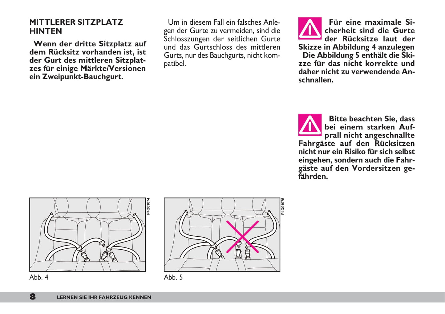 2007-2008 Fiat 600 Bedienungsanleitung | Deutsch