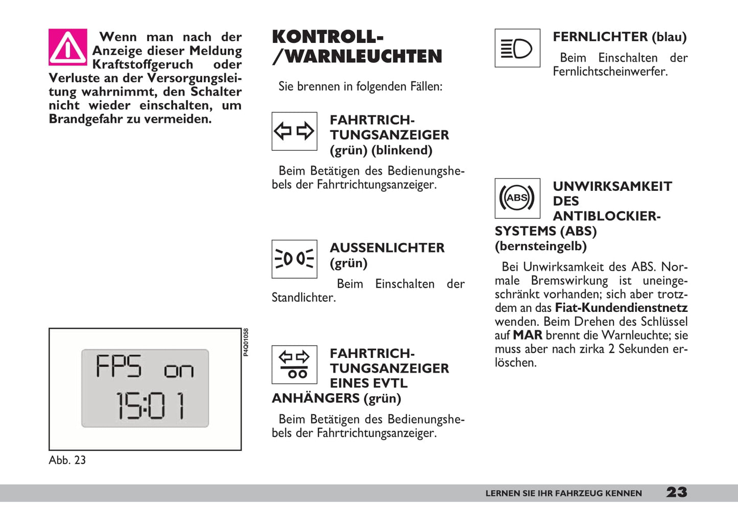 2007-2008 Fiat 600 Bedienungsanleitung | Deutsch