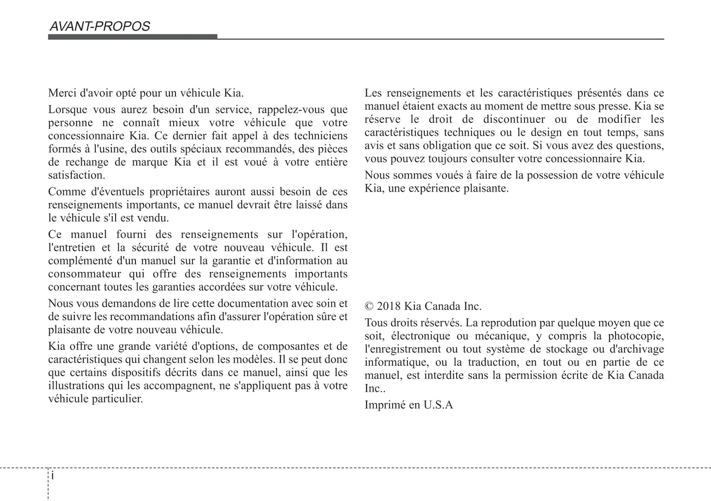 2018-2020 Kia Optima Manuel du propriétaire | Français