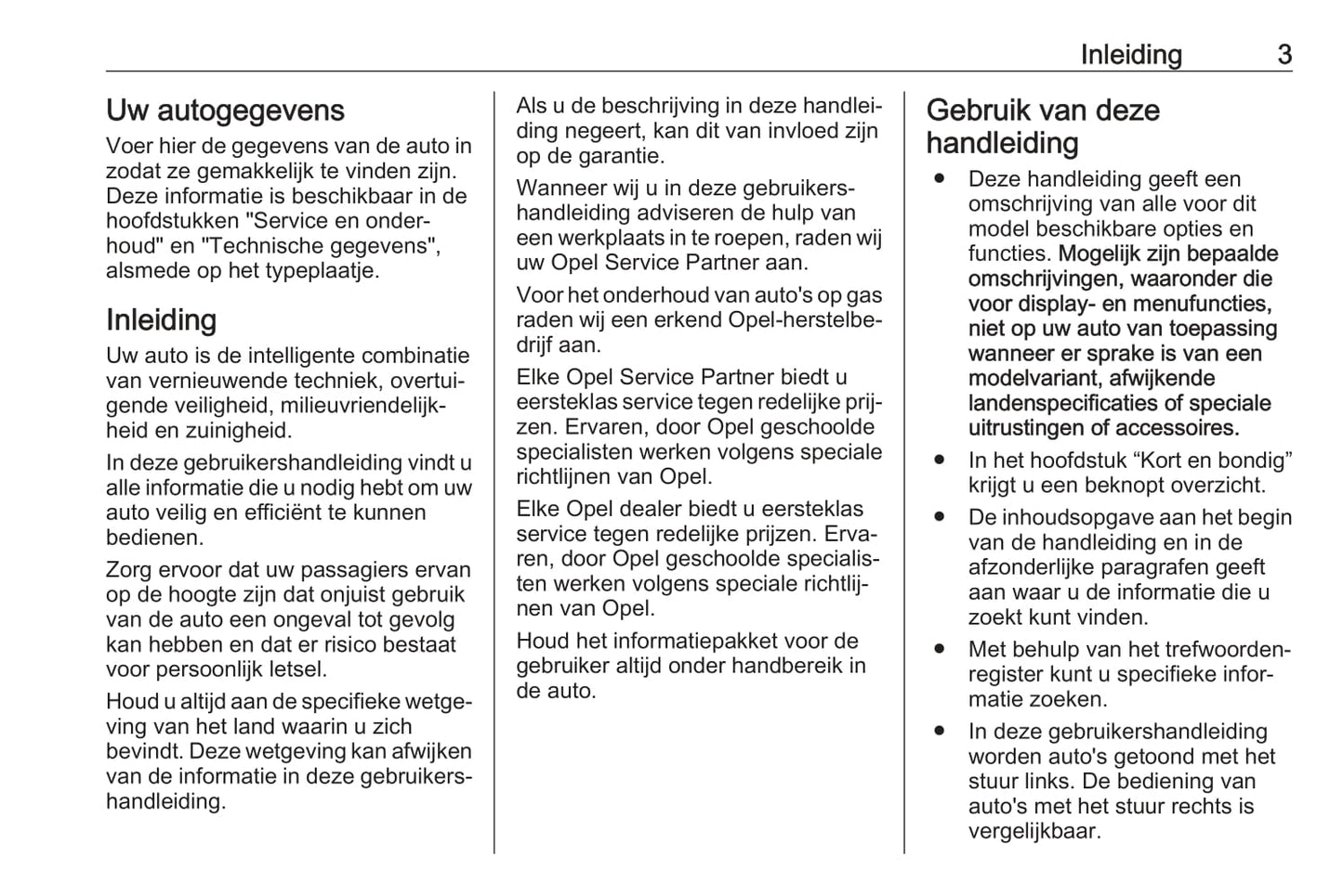 2018-2019 Opel Karl Owner's Manual | Dutch