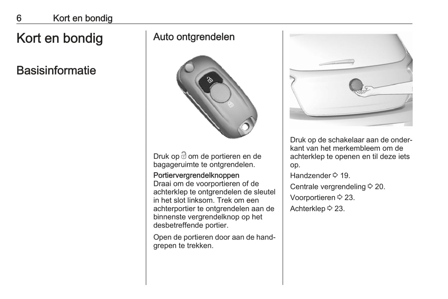 2018-2019 Opel Karl Owner's Manual | Dutch