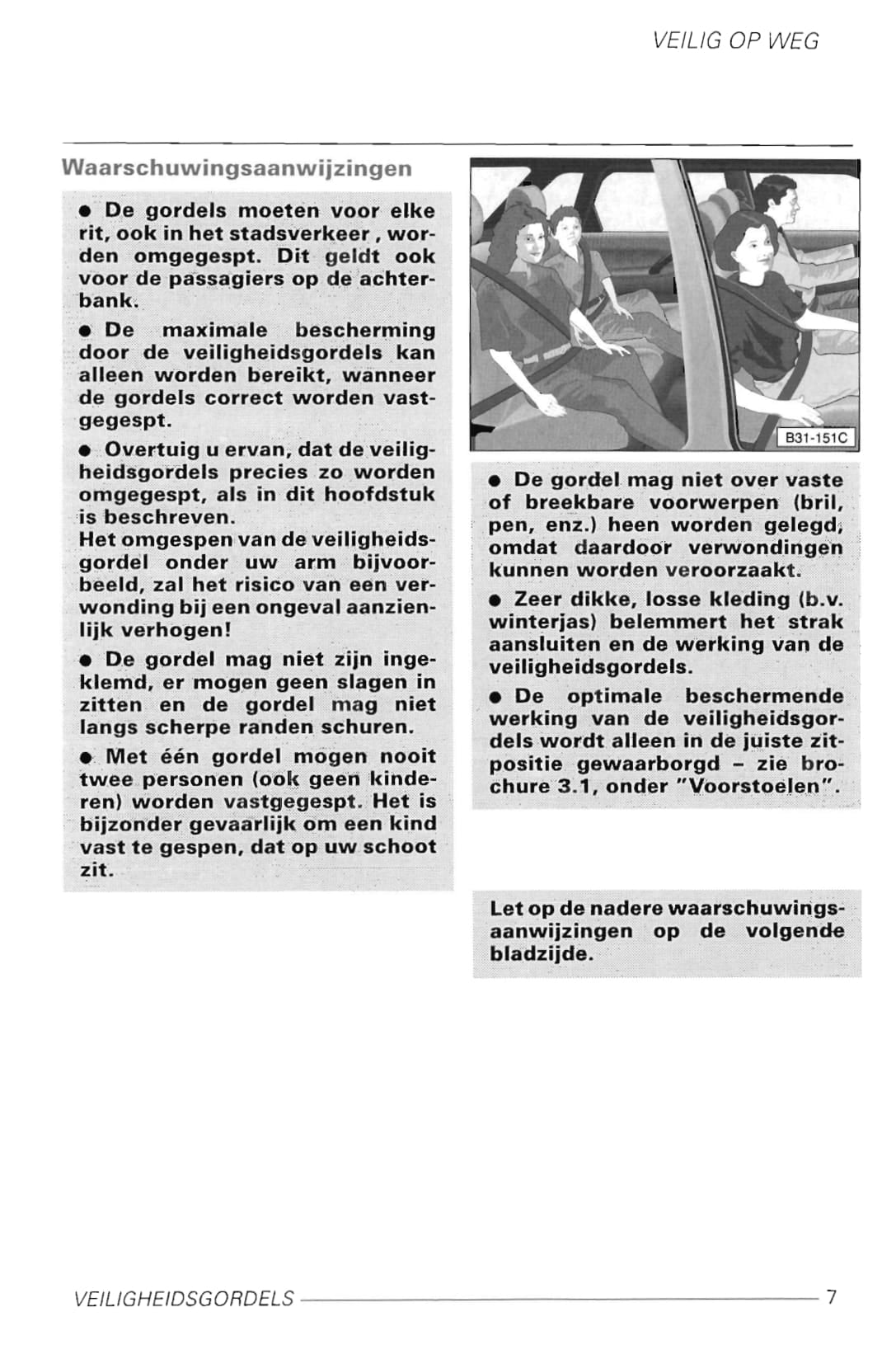 1997-2003 Volkswagen Golf Owner's Manual | Dutch