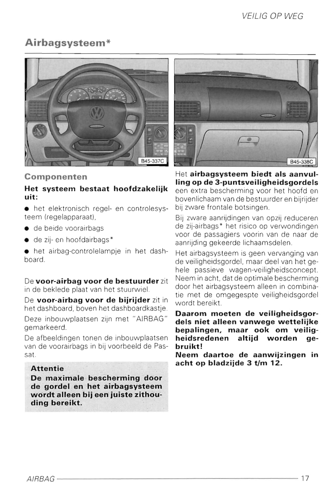 1997-2003 Volkswagen Golf Owner's Manual | Dutch