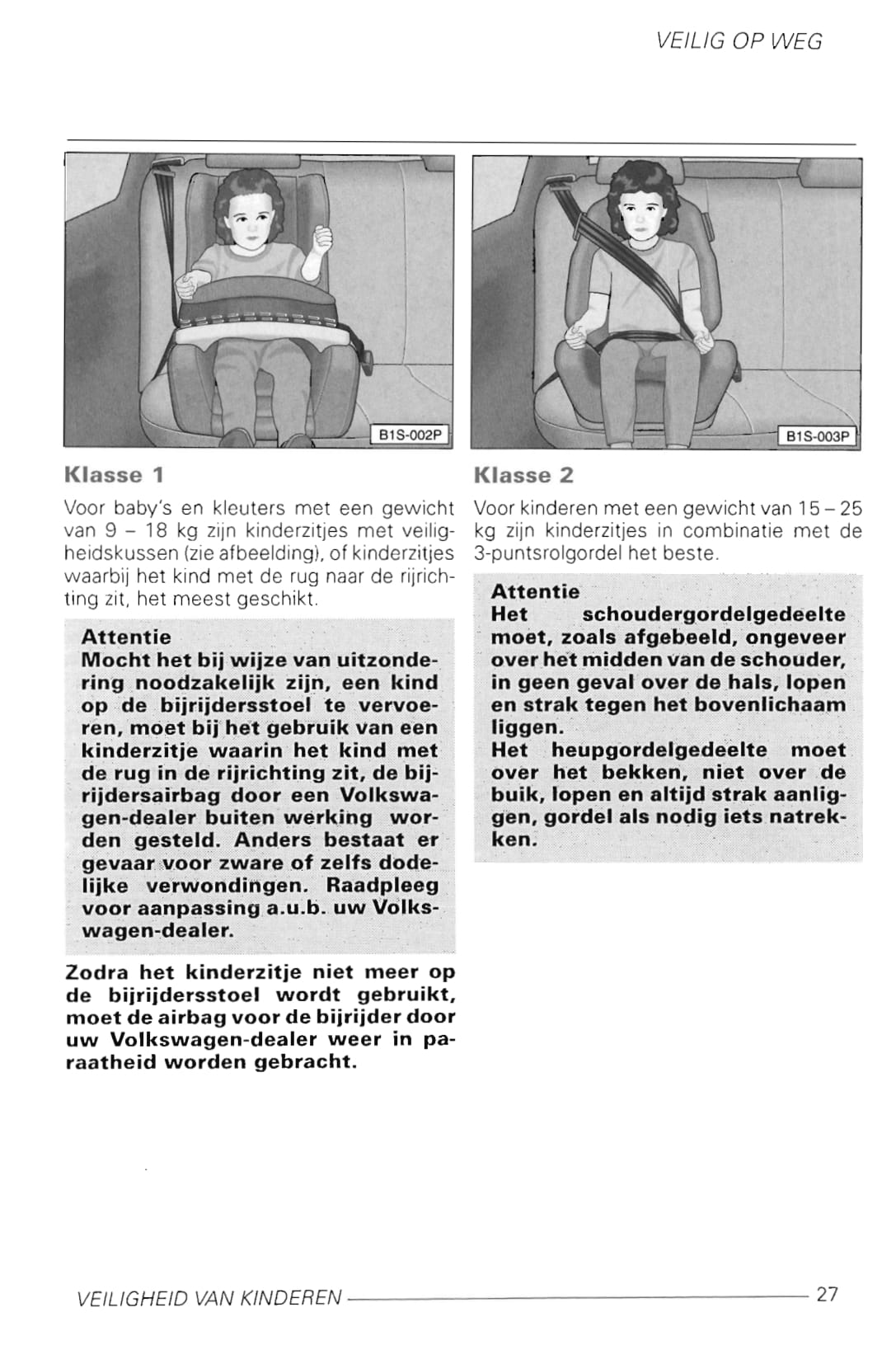 1997-2003 Volkswagen Golf Owner's Manual | Dutch