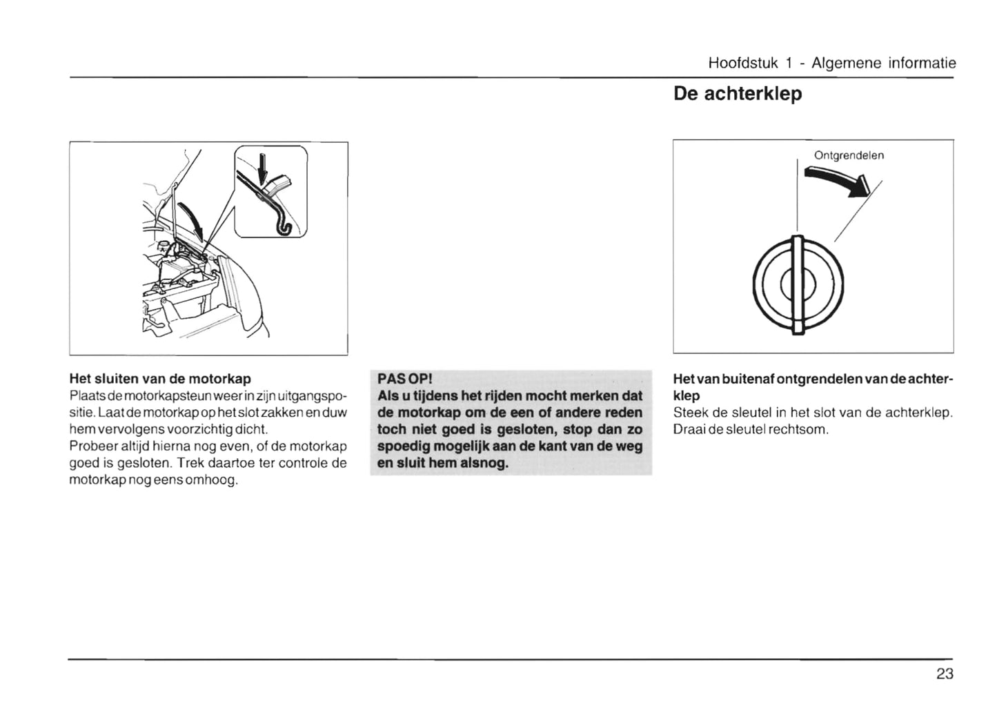 1998-2002 Daihatsu Sirion Gebruikershandleiding | Nederlands