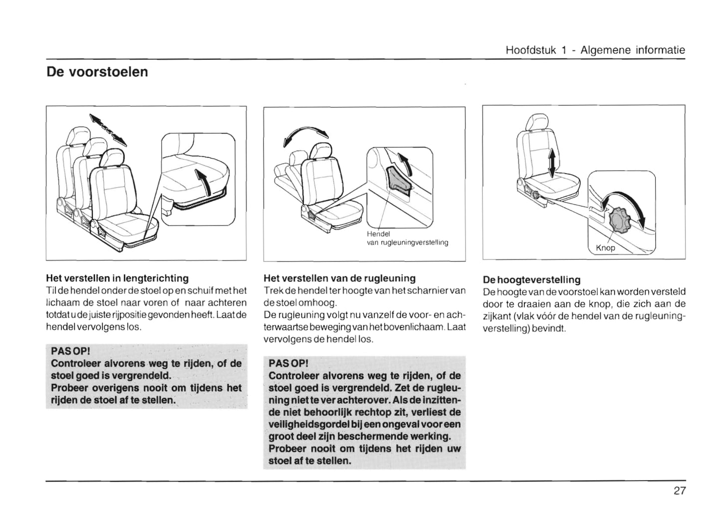 1998-2002 Daihatsu Sirion Gebruikershandleiding | Nederlands
