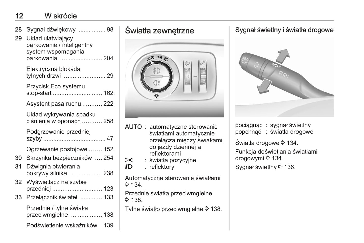 2020 Opel Combo Owner's Manual | Polish
