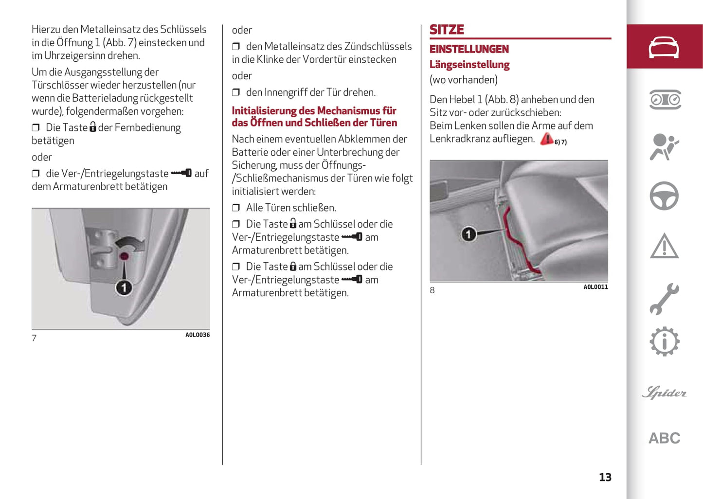 2013-2023 Alfa Romeo 4C Gebruikershandleiding | Duits