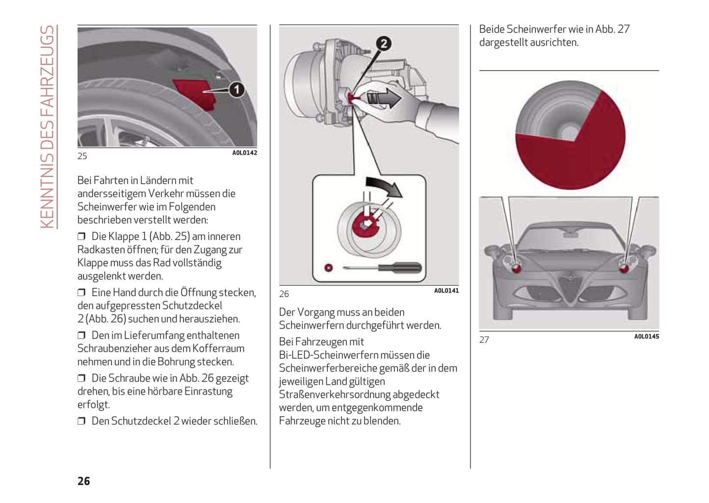 2013-2023 Alfa Romeo 4C Gebruikershandleiding | Duits