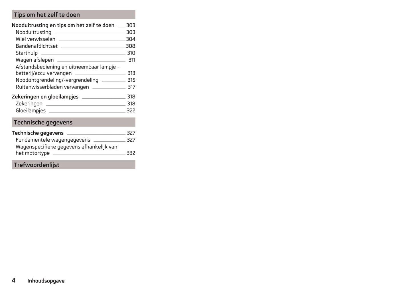 2016-2017 Skoda Kodiaq Owner's Manual | Dutch