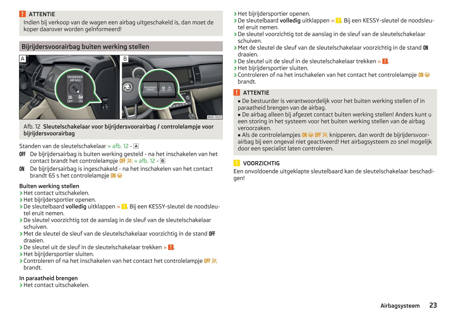 2016-2017 Skoda Kodiaq Owner's Manual | Dutch