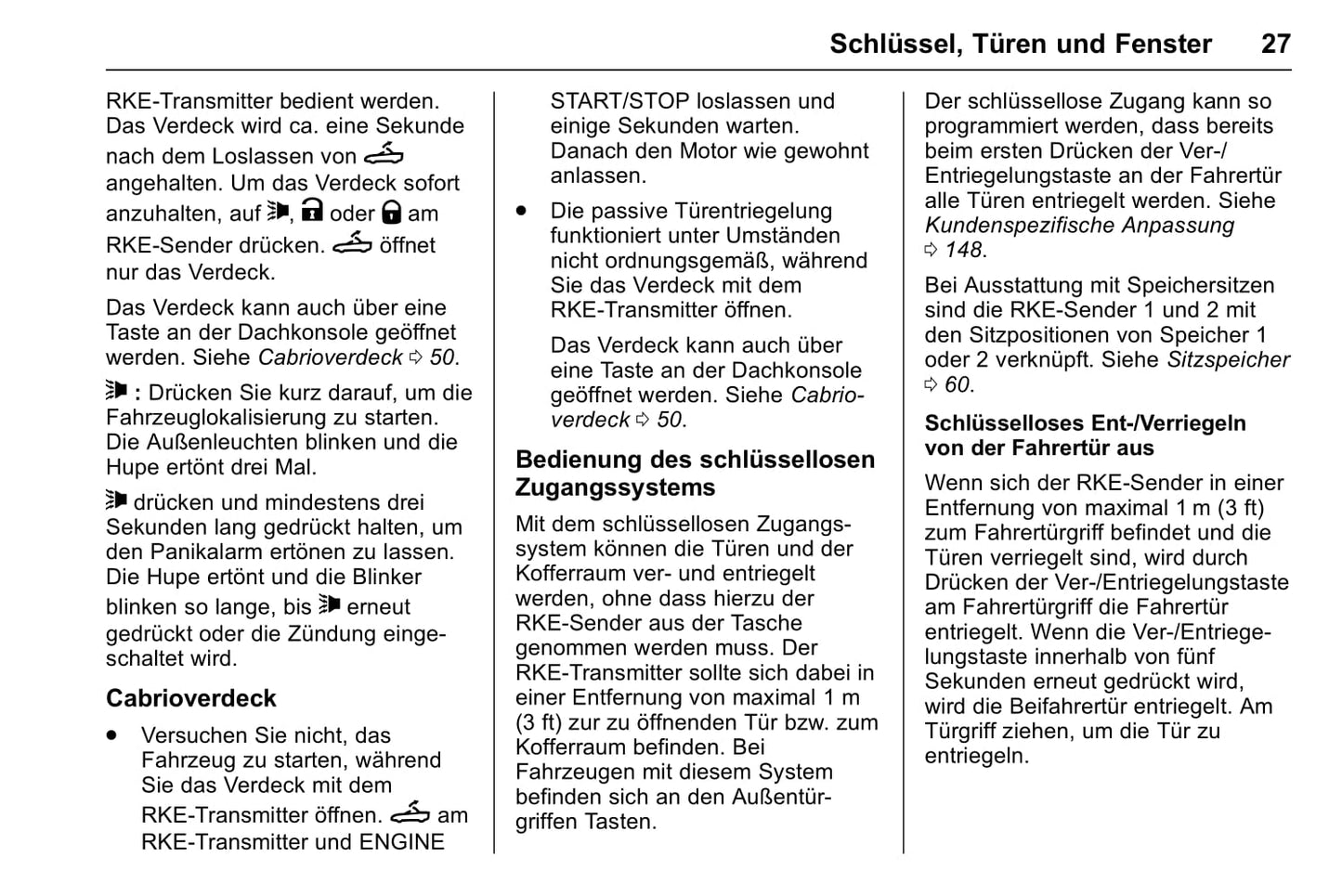 2017-2018 Chevrolet Camaro Owner's Manual | German