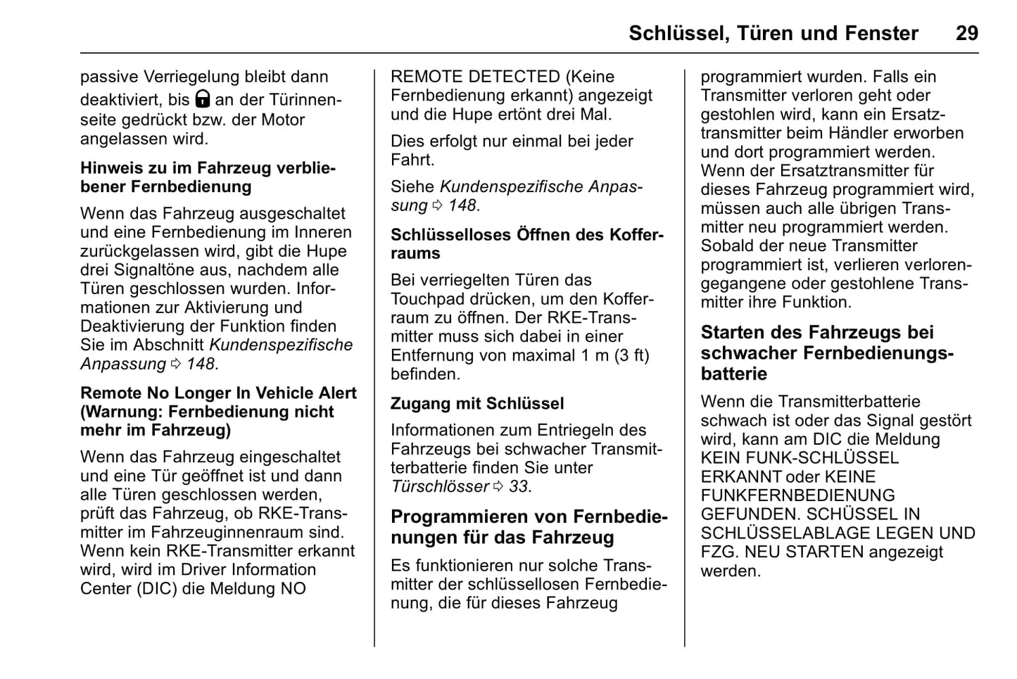 2017-2018 Chevrolet Camaro Owner's Manual | German
