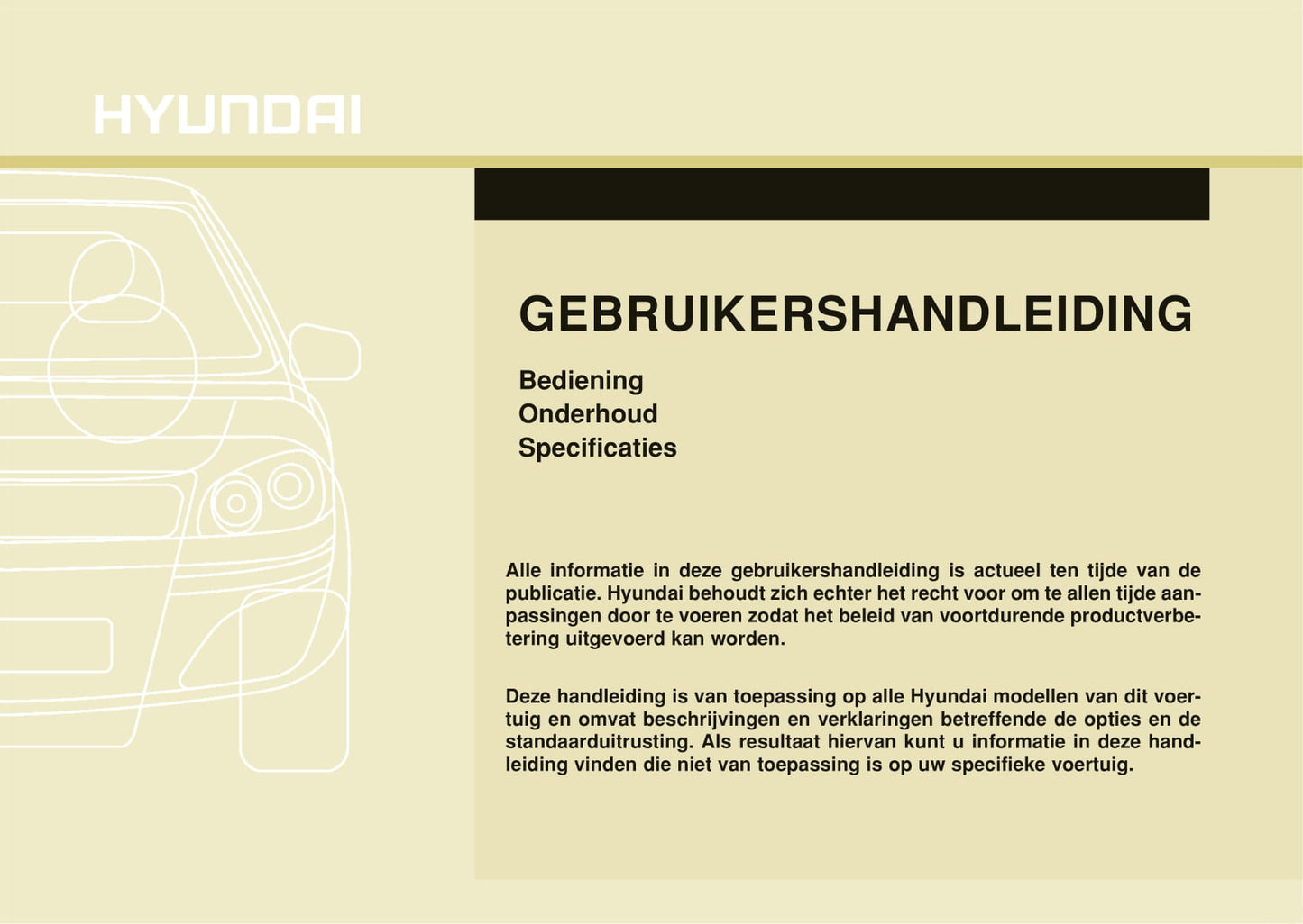 2017-2019 Hyundai i10 Gebruikershandleiding | Nederlands