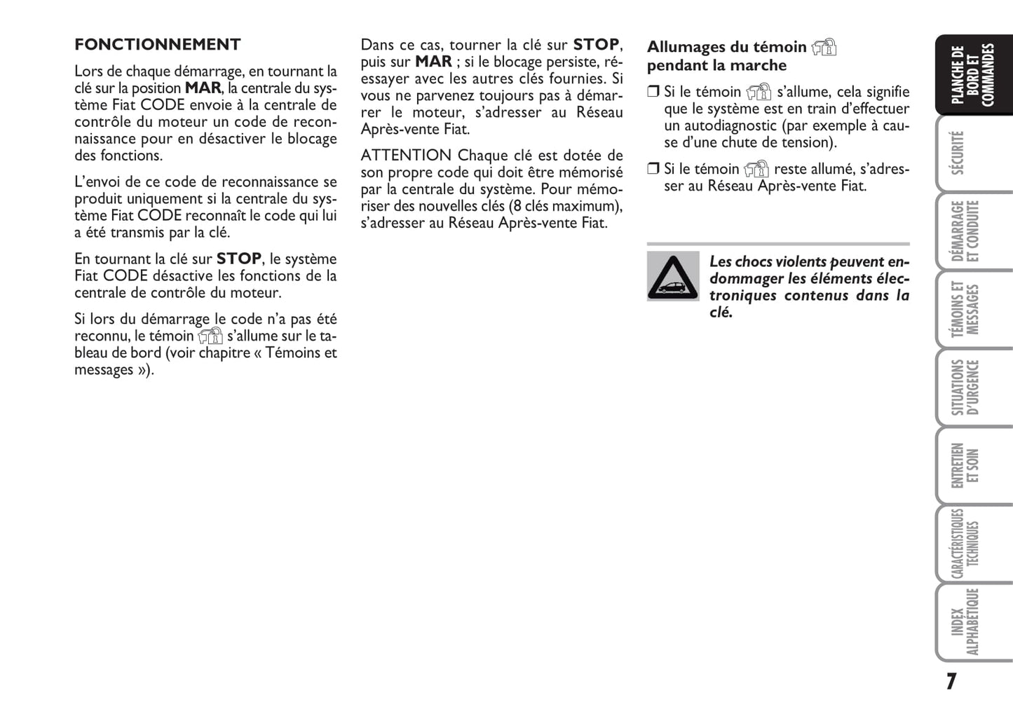 2013-2014 Fiat Linea Gebruikershandleiding | Frans