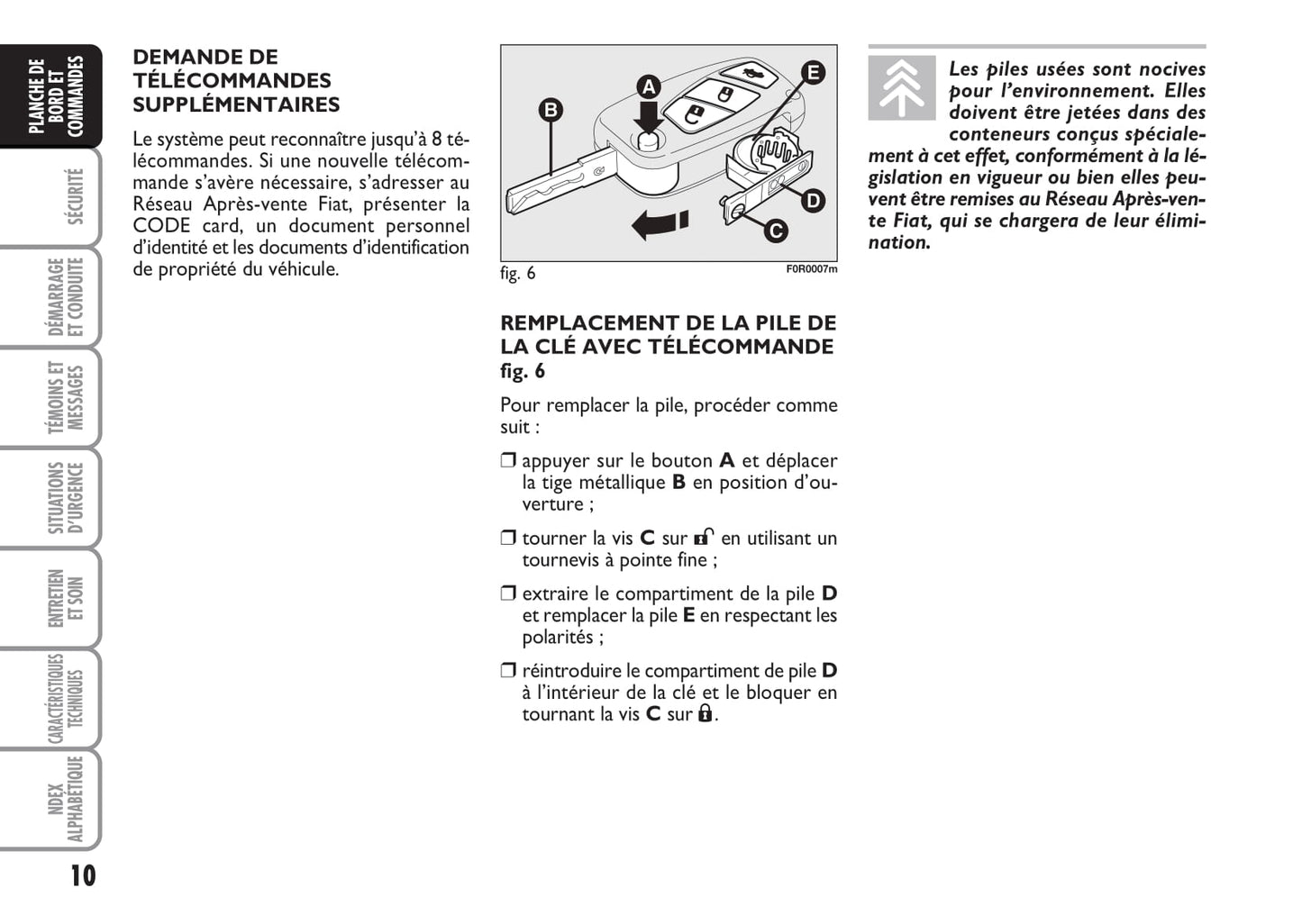 2013-2014 Fiat Linea Gebruikershandleiding | Frans
