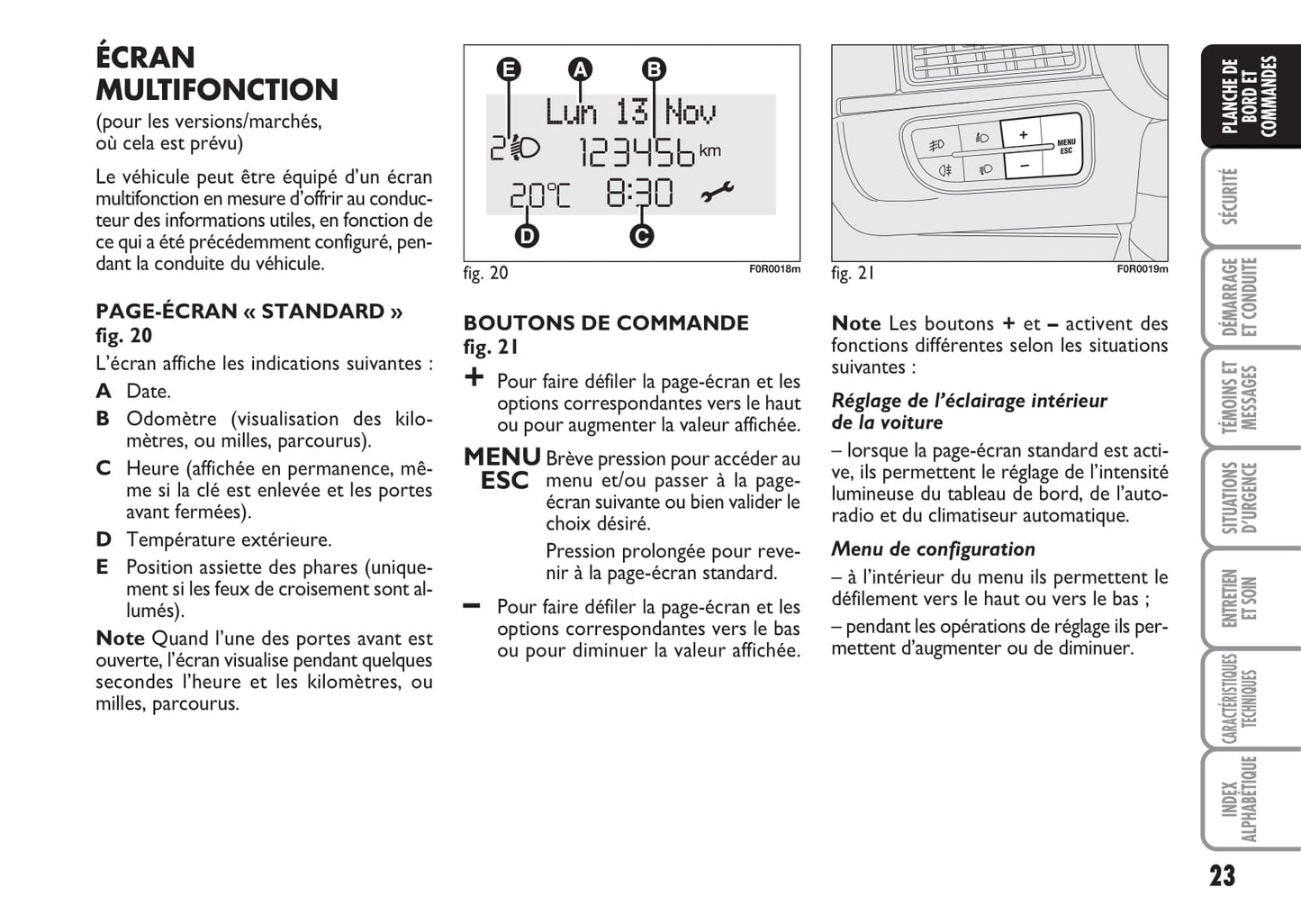 2013-2014 Fiat Linea Gebruikershandleiding | Frans