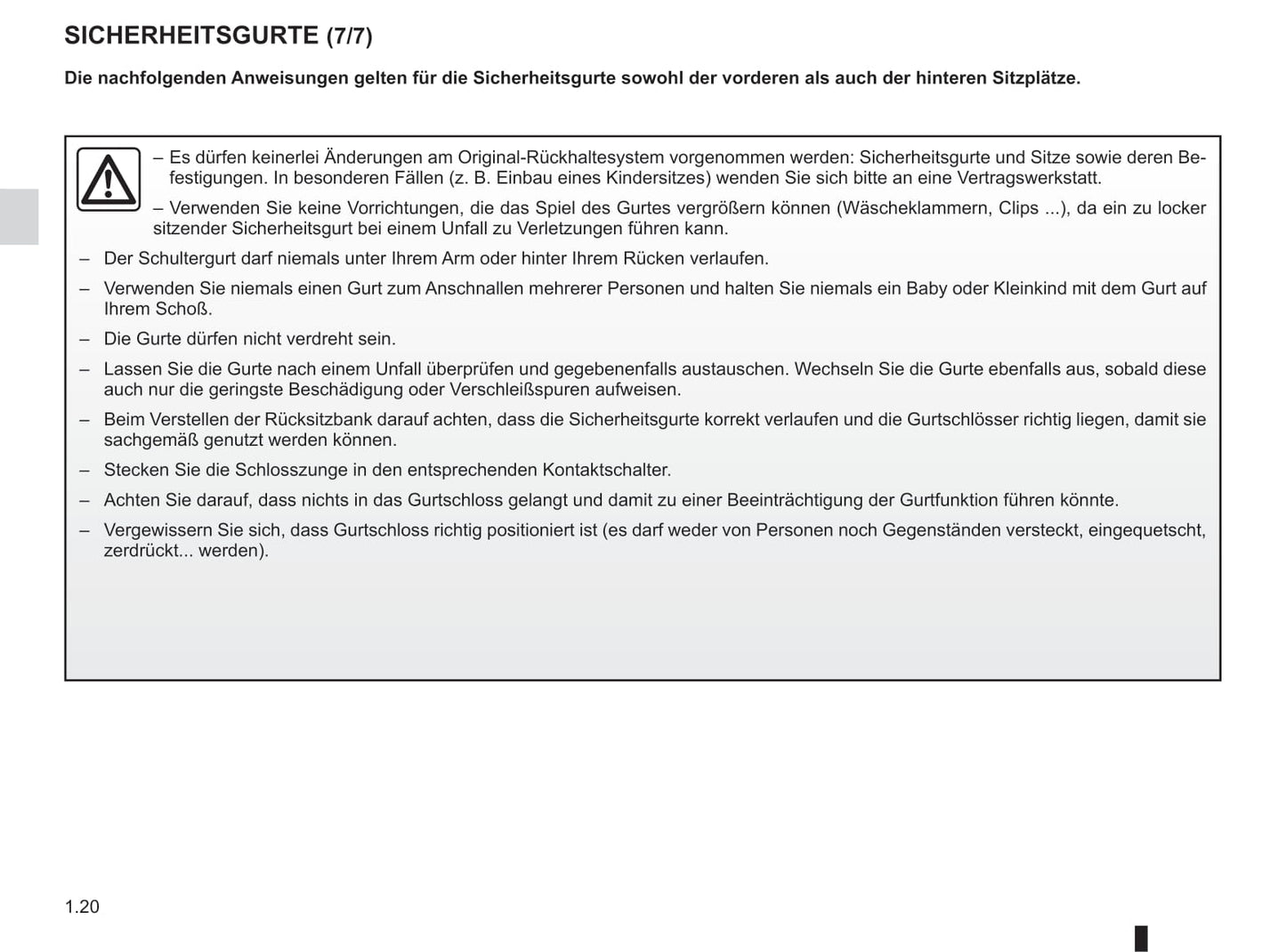 2016-2021 Dacia Logan Bedienungsanleitung | Deutsch