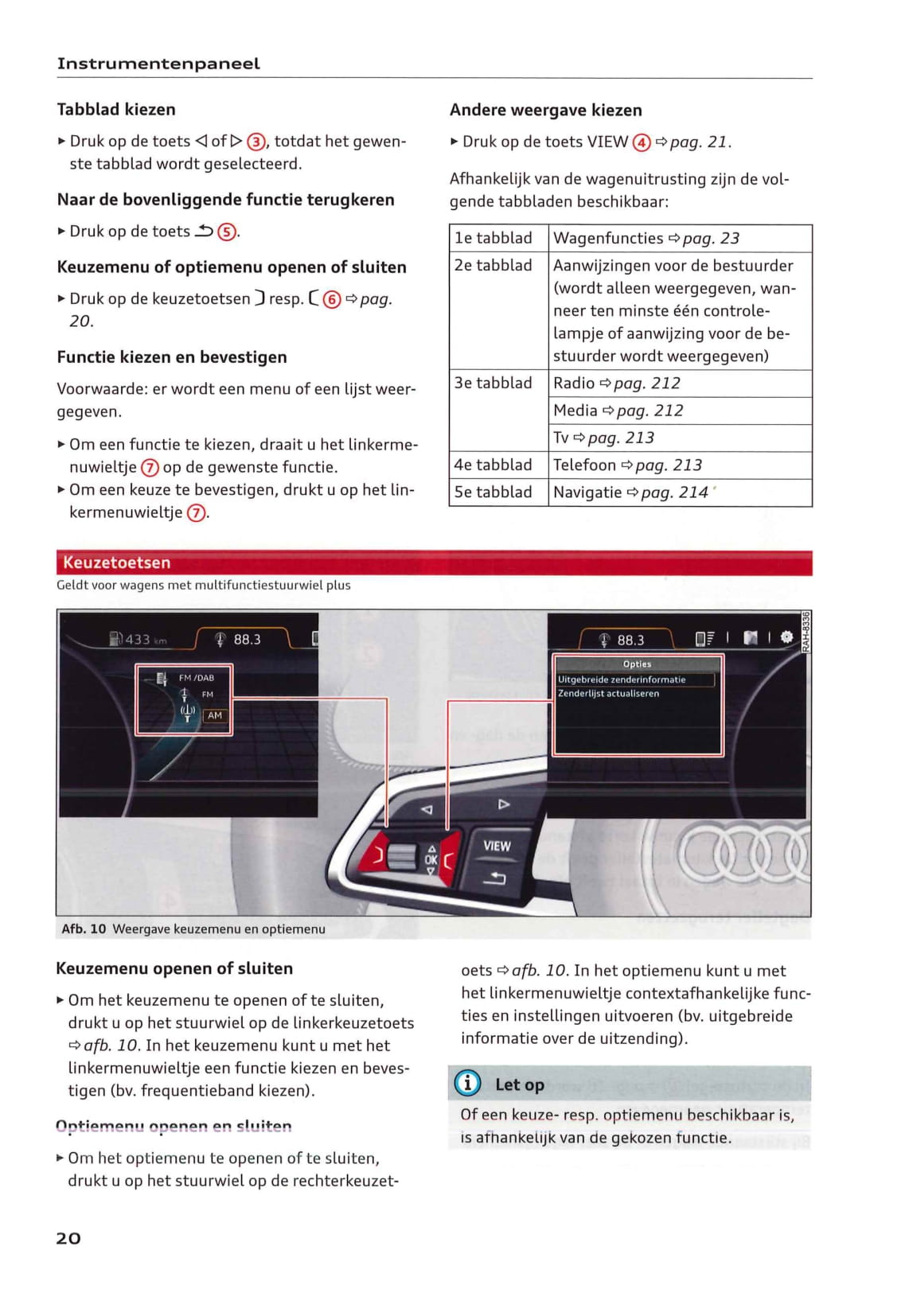 2018-2020 Audi Q5/S Q5 Owner's Manual | Dutch