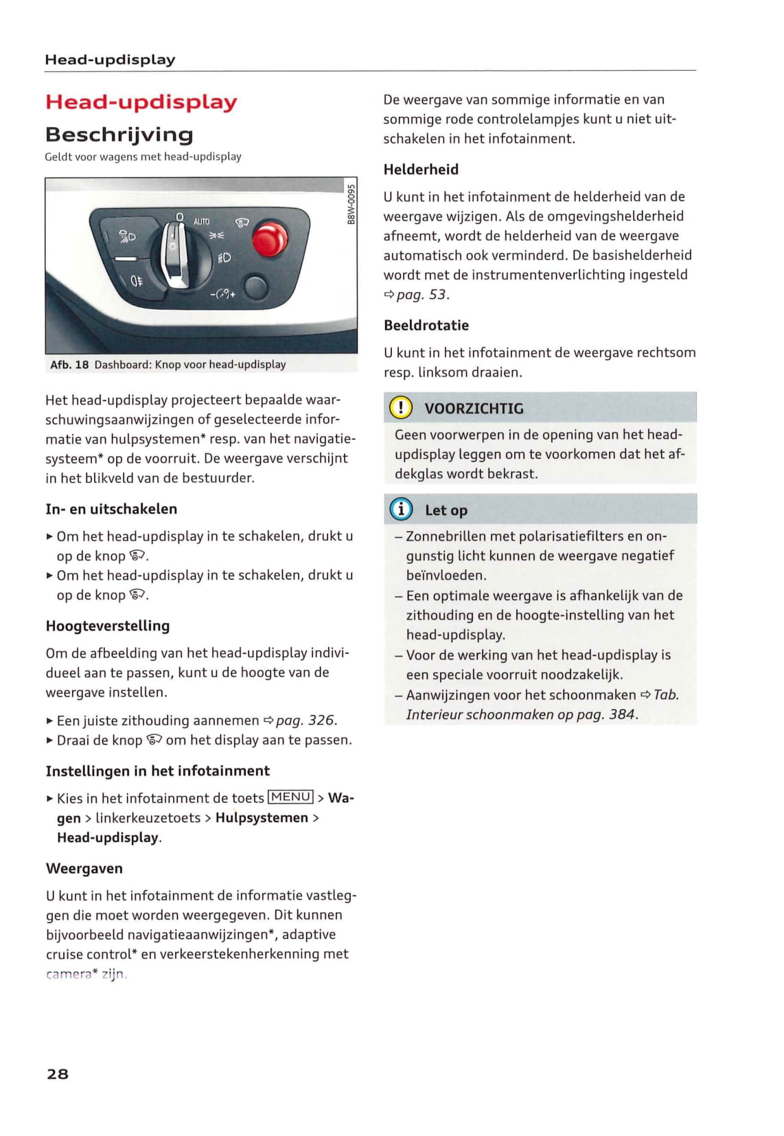 2018-2020 Audi Q5/S Q5 Owner's Manual | Dutch