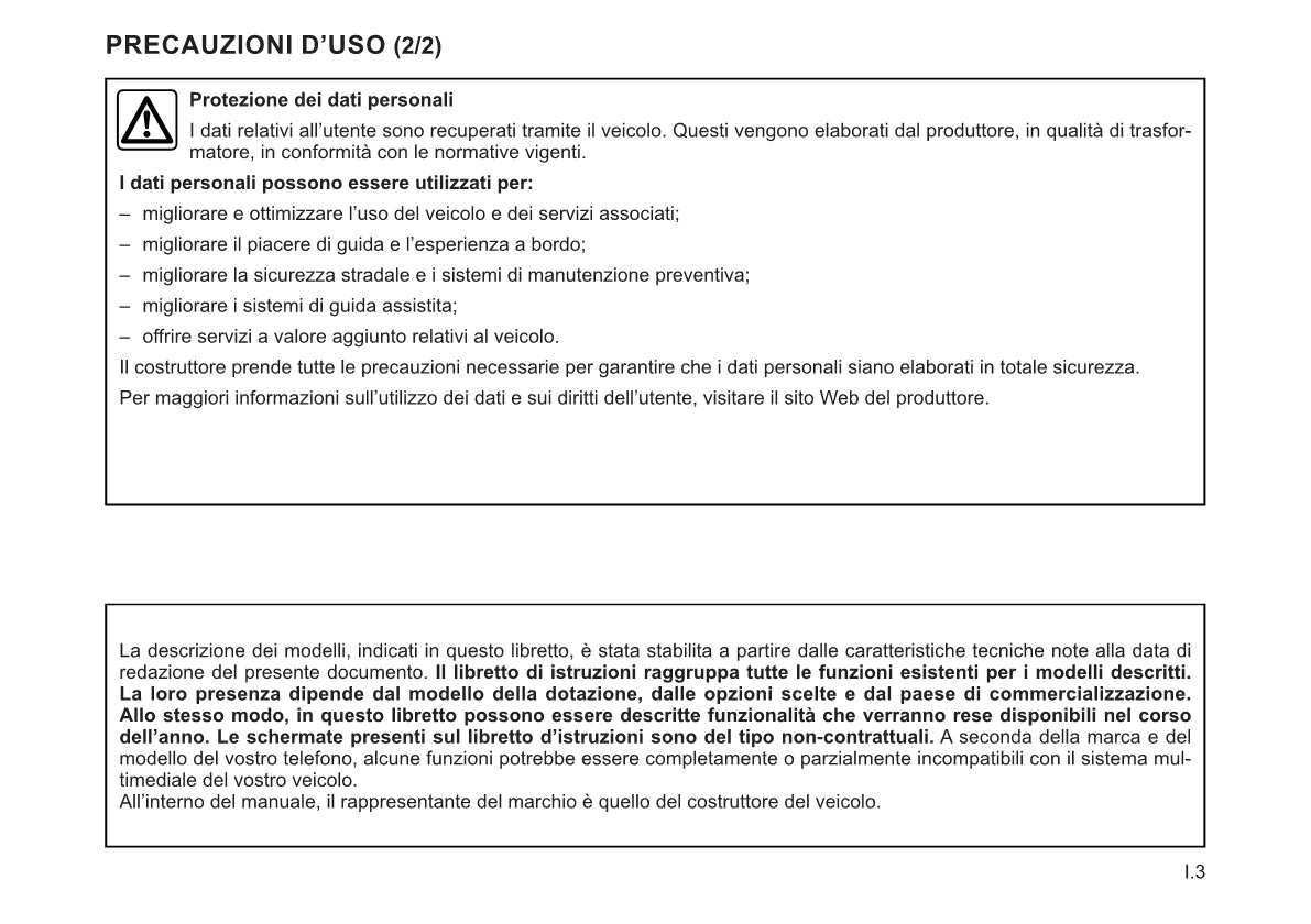 Renault Radio Connect R&Go Libretto D'istruzioni 2022