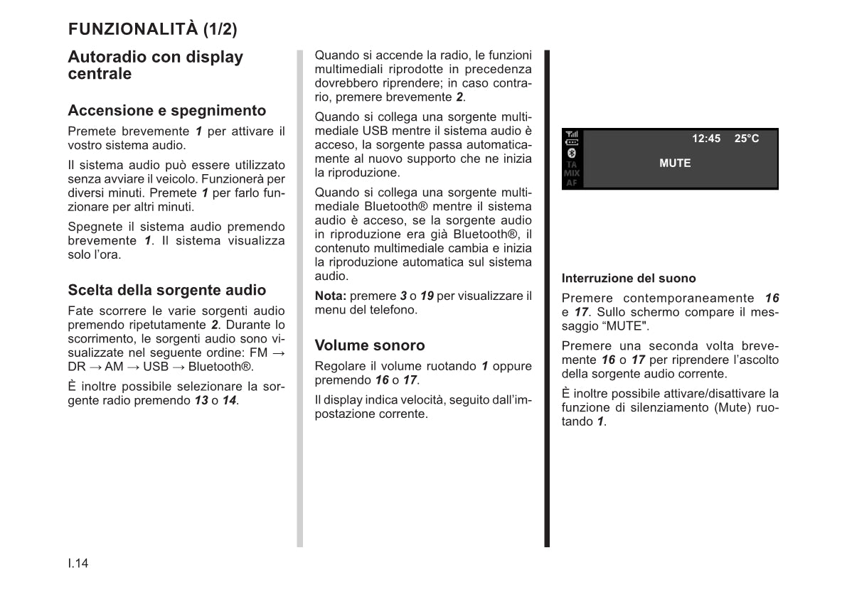 Renault Radio Connect R&Go Libretto D'istruzioni 2022