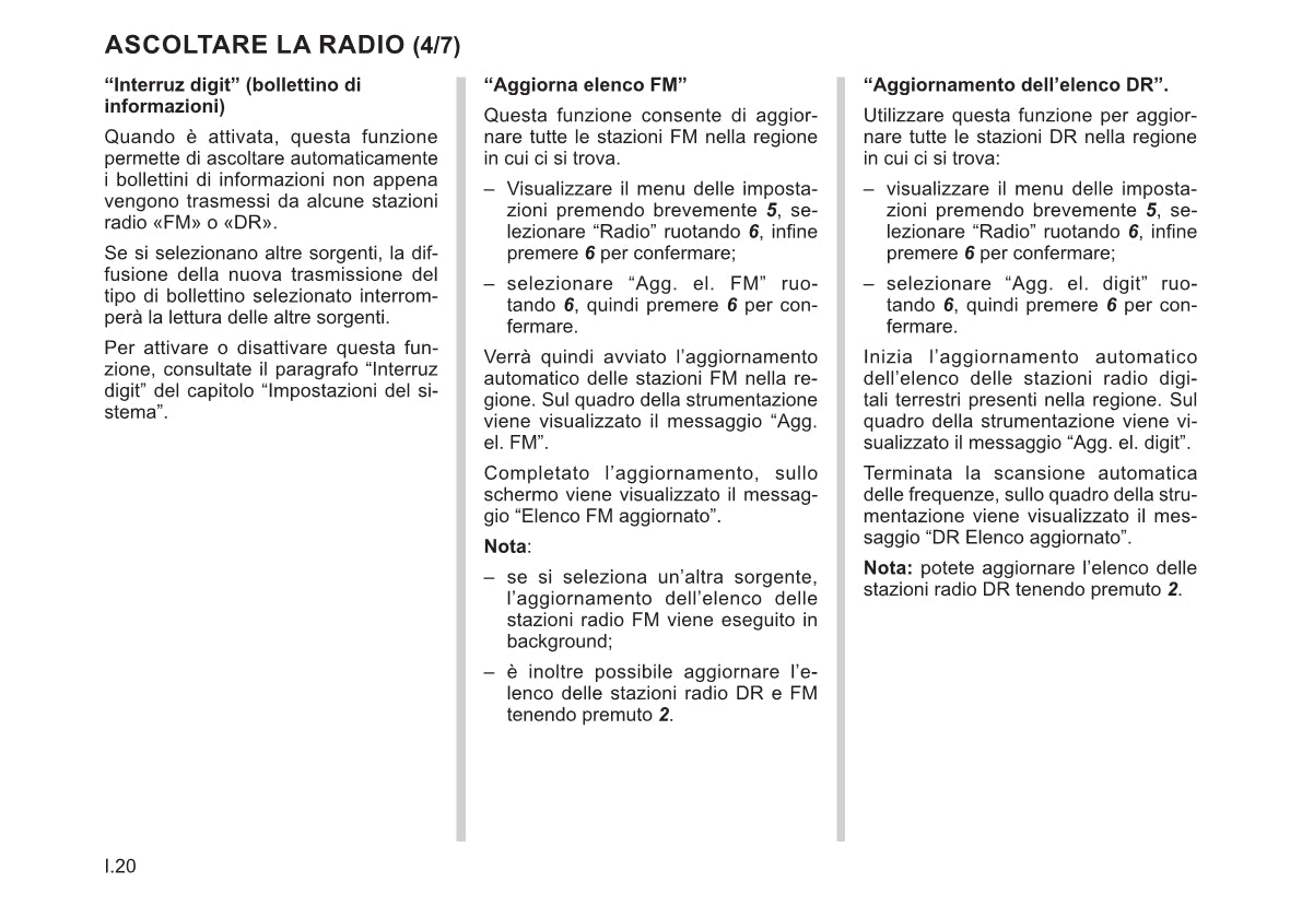 Renault Radio Connect R&Go Libretto D'istruzioni 2022