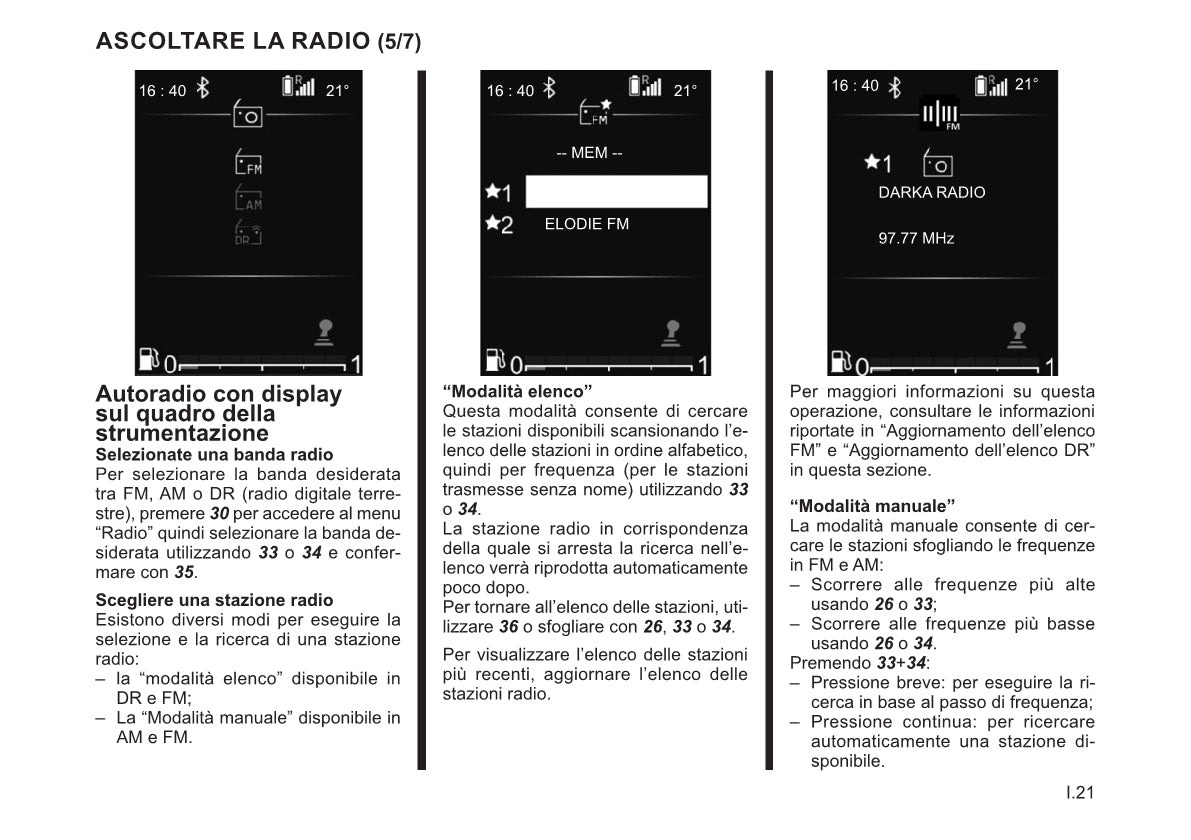 Renault Radio Connect R&Go Libretto D'istruzioni 2022