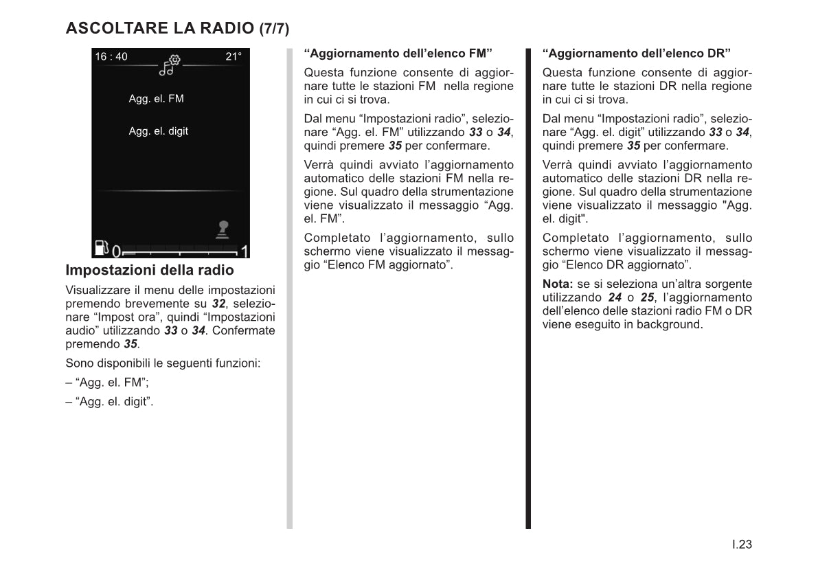 Renault Radio Connect R&Go Libretto D'istruzioni 2022