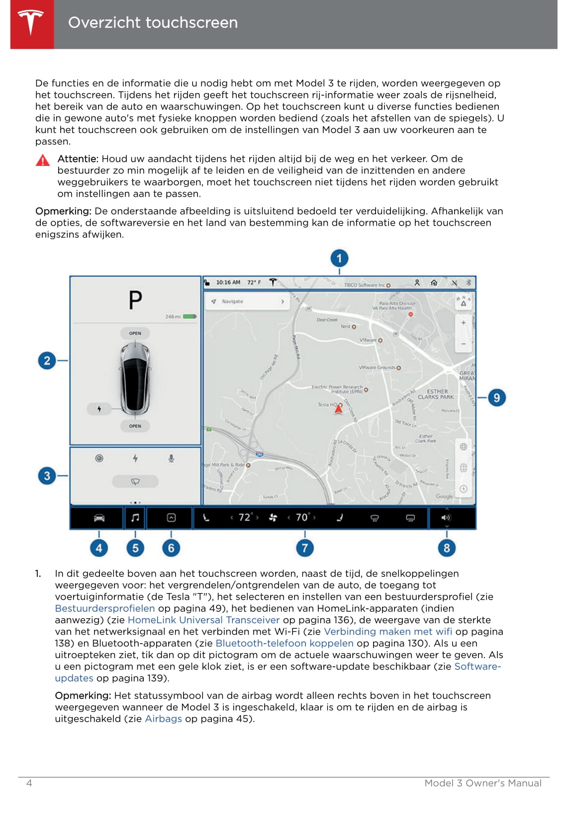 2019 Tesla Model 3 Bedienungsanleitung | Niederländisch