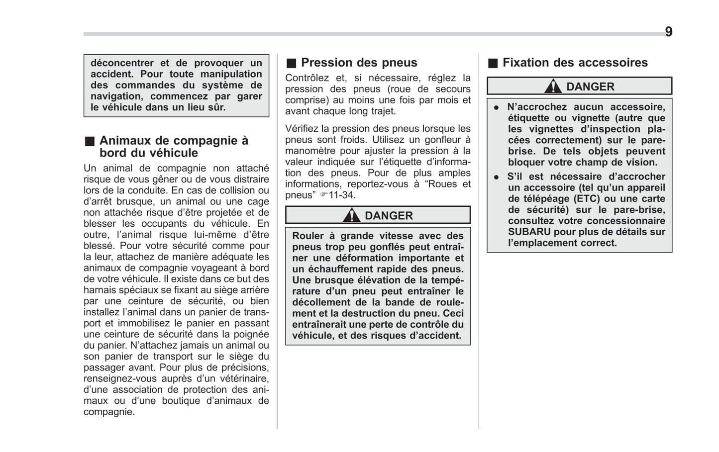2017 Subaru WRX/WRX STI Gebruikershandleiding | Frans