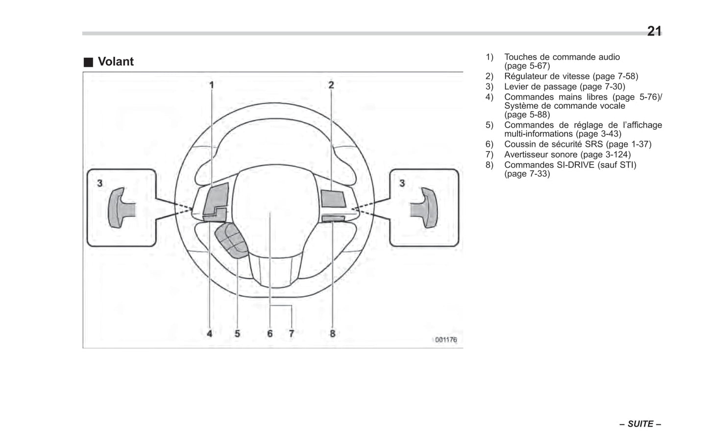 2017 Subaru WRX/WRX STI Gebruikershandleiding | Frans