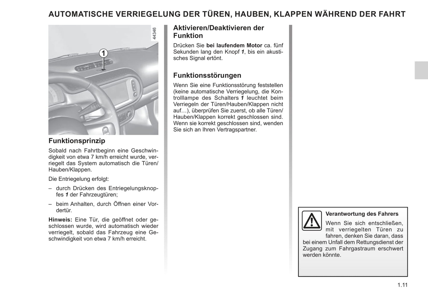 2021-2022 Renault Twingo Bedienungsanleitung | Deutsch